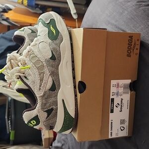 Saucony x Bodega Grid Shadow 2 Sz9.5 Jaunt Woven Hemp